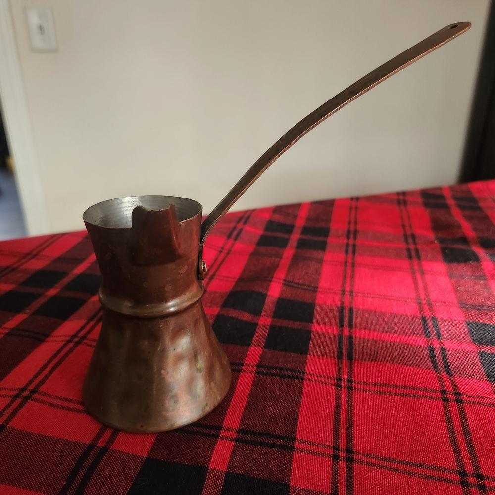 Vintage Turkish Copper Coffee Pot / Cerzve / Ibrik